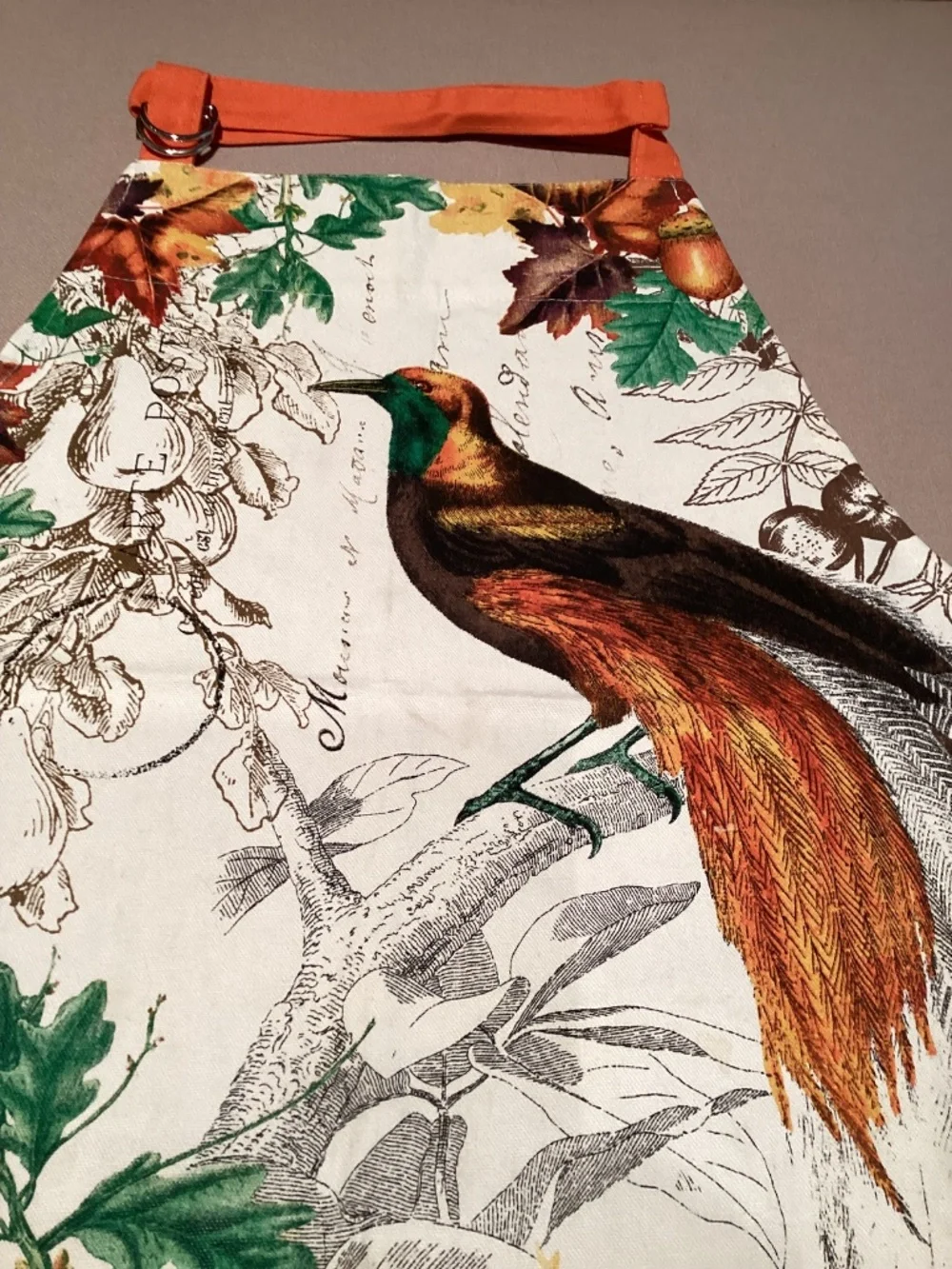 MICHAEL WORKS APRON - AUTUMN THEME - 100% COTTON - SIZE OS